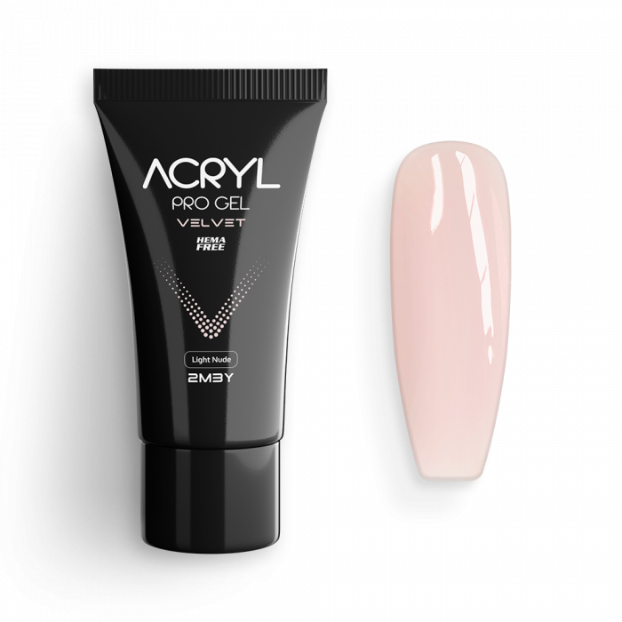 Acryl Pro Gel Velvet Light nude  - TUBA