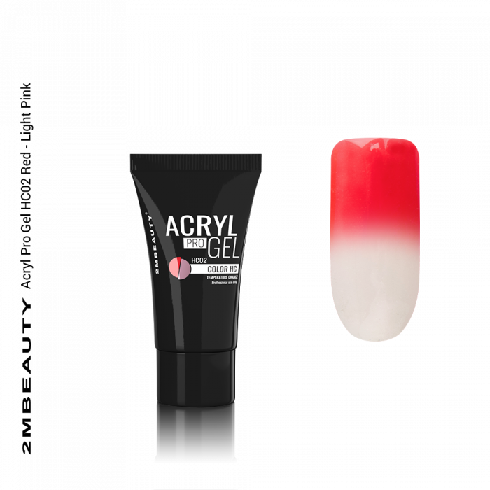 ACRYL PRO GEL HC02 RED - LIGHT PINK