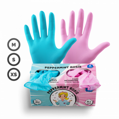 RUKAVICE PEPERMINT + ROZA