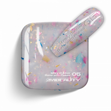 MILKY RUBBER BASE WITH FLAKES 05