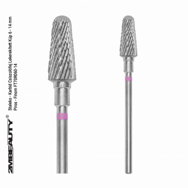 STALEKS PRO - KARBIDNI NASTAVAK FRUSTUM CRVENI FT70R060/14